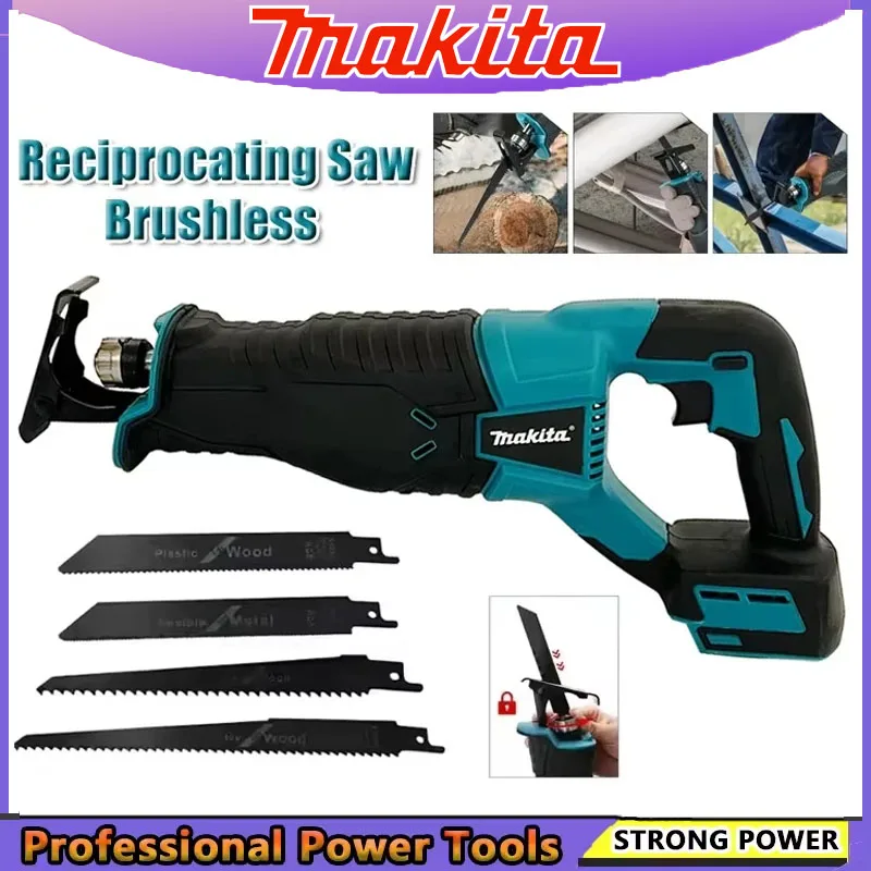 Power Tools Used - Makita serra alternativa sem escova, serra