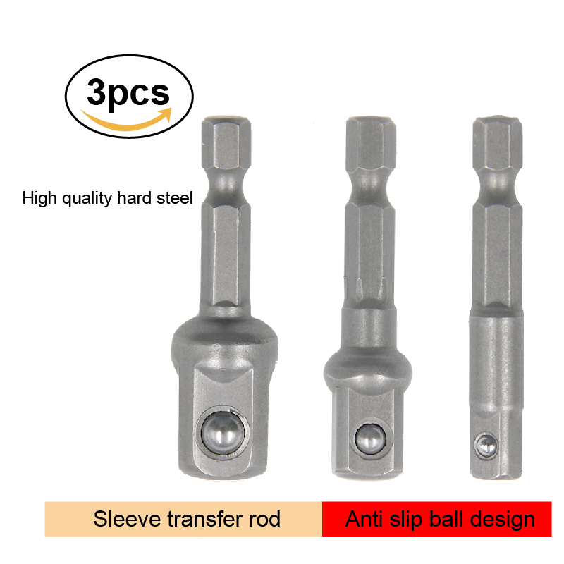 Power Tools Plumbing - Haste de extensão hexagonal natural, 3