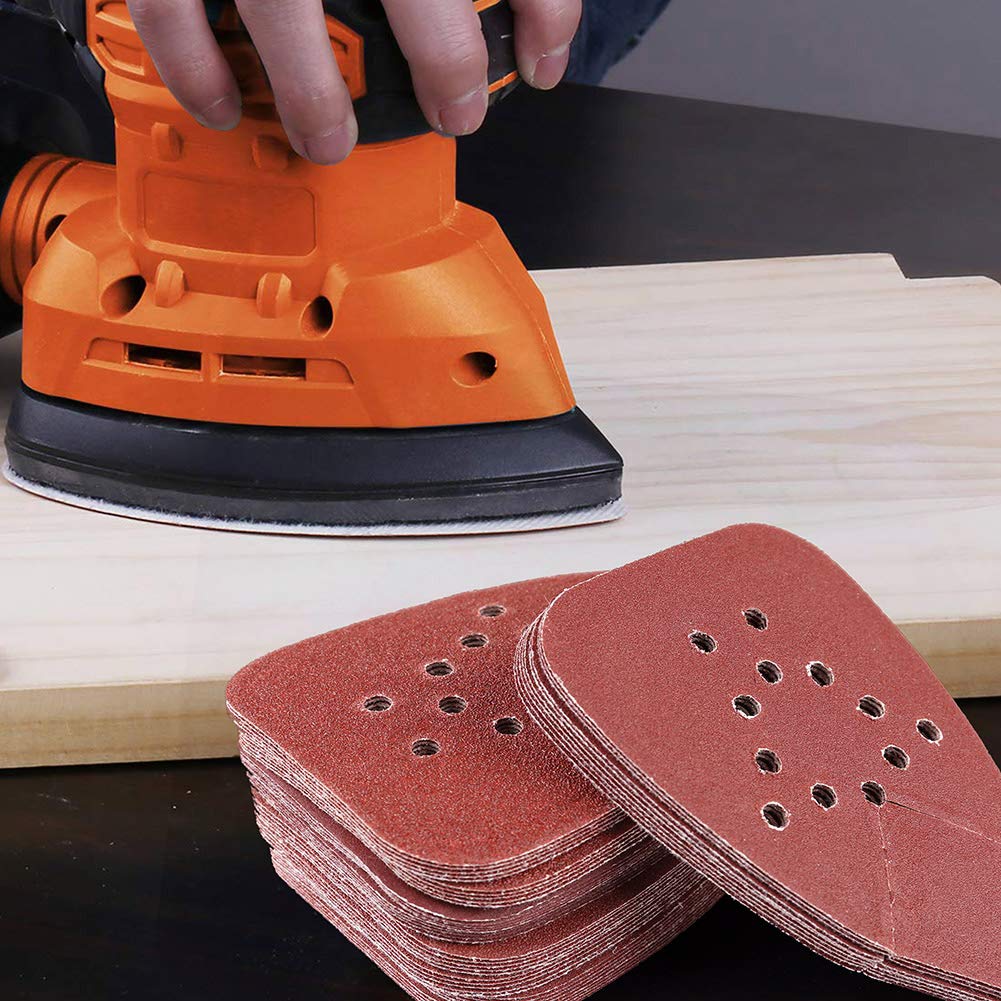 Detail Sander Corner - Lixa Triangular de 12 Furos 135x98mm,