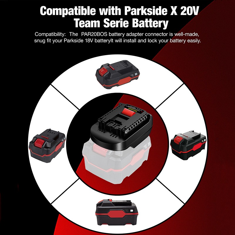 Haksinky par20bos adaptador de - Power Tools Battery Adapter avaliação e preço