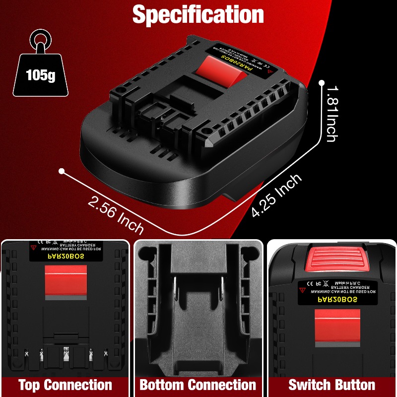 Haksinky par20bos adaptador de - Power Tools Battery Adapter avaliação e preço