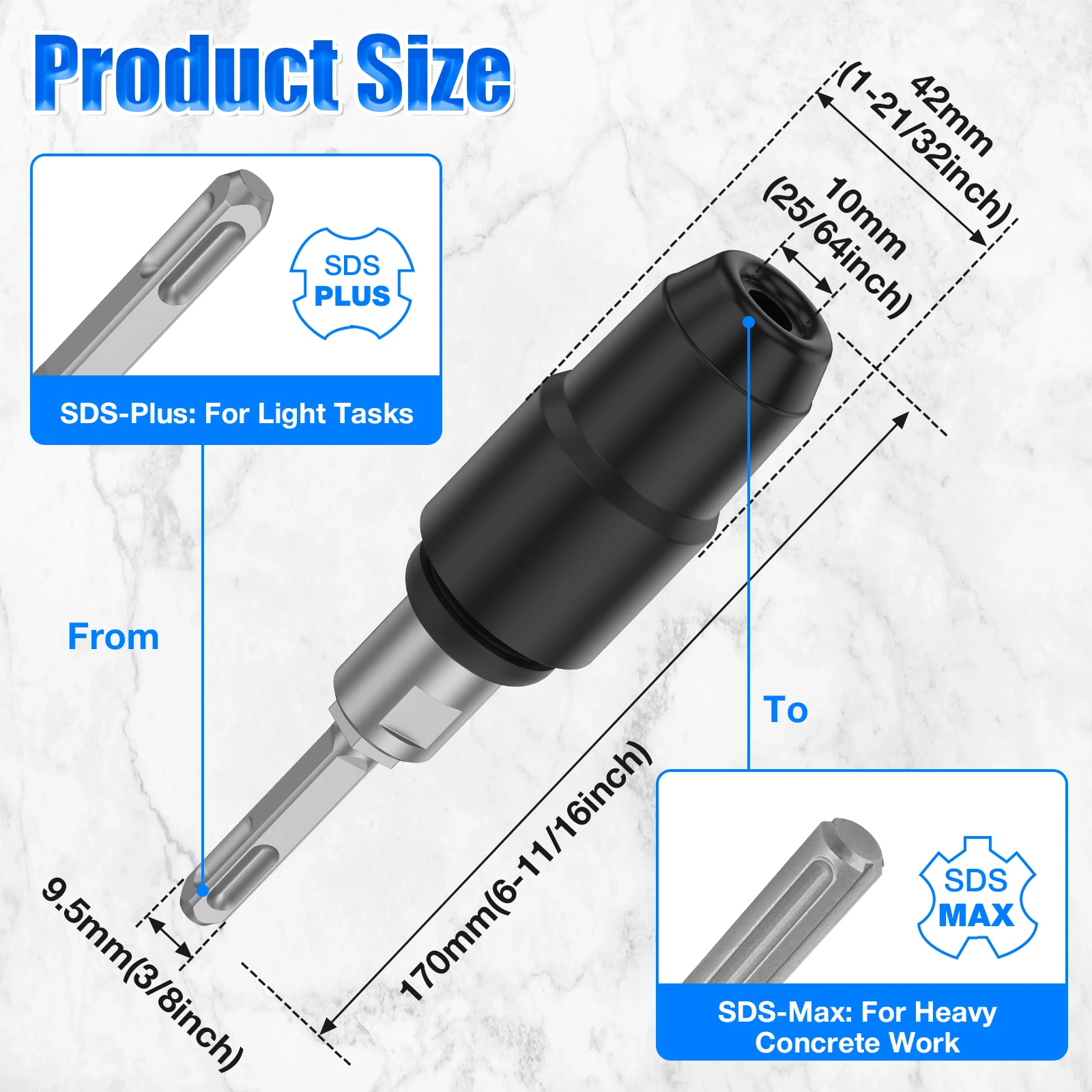Adaptador sds-plus para sds-ma - Hammer Drill Sds avaliação e preço