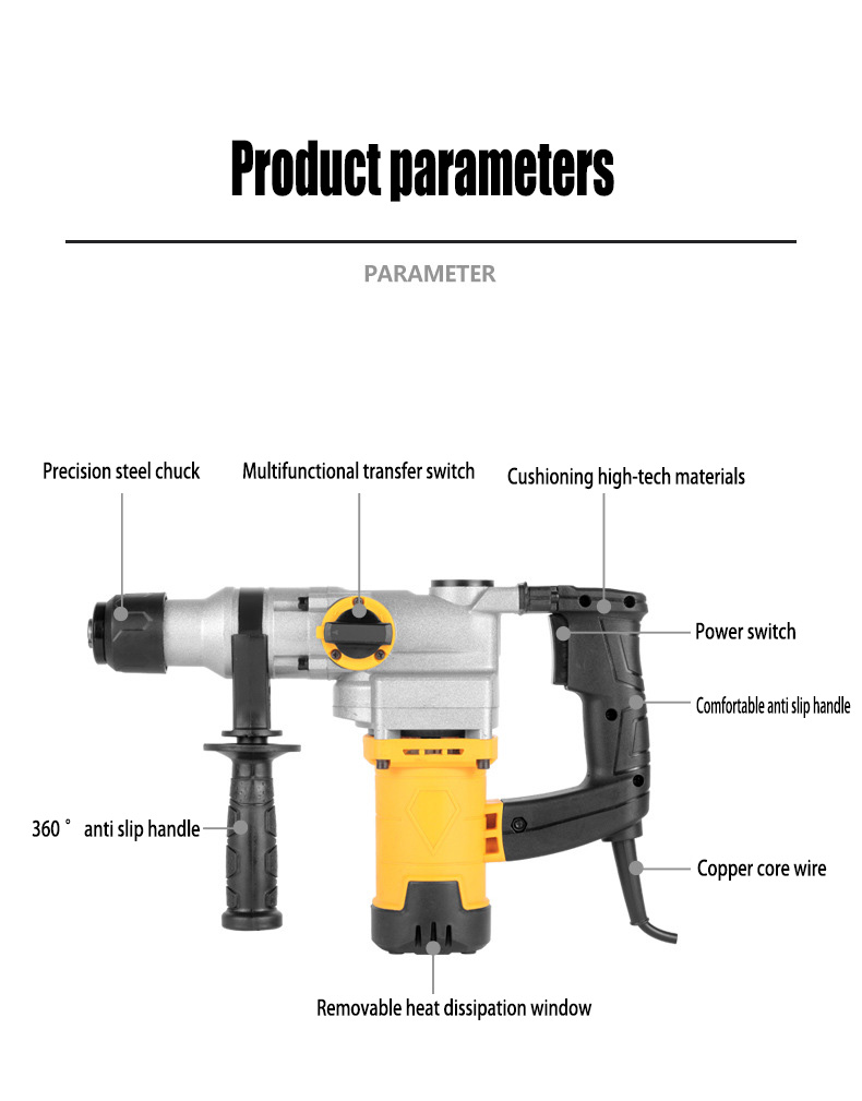 Martelo Rotativo Elétrico com  - Hammer Drill Sds avaliação e preço