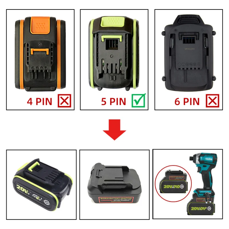 Adaptador de Bateria de Lítio  - Power Tools Battery Adapter avaliação e preço