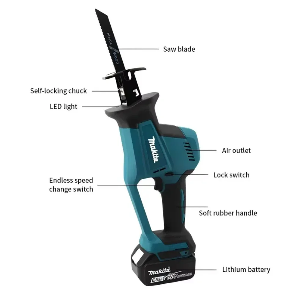 Makita 18v 2025 nova elétrica  - Reciprocating Saw Cordless avaliação e preço