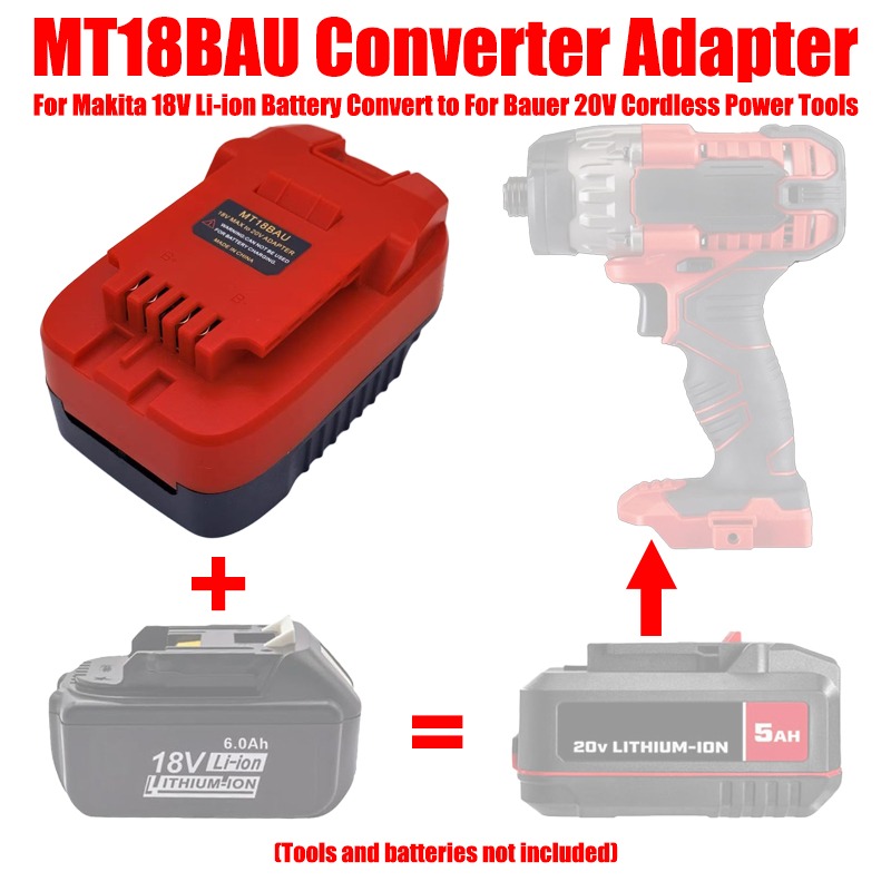 ALASICKA MT18BAU DM20BAU BS18B - Power Tools Battery Adapter avaliação e preço