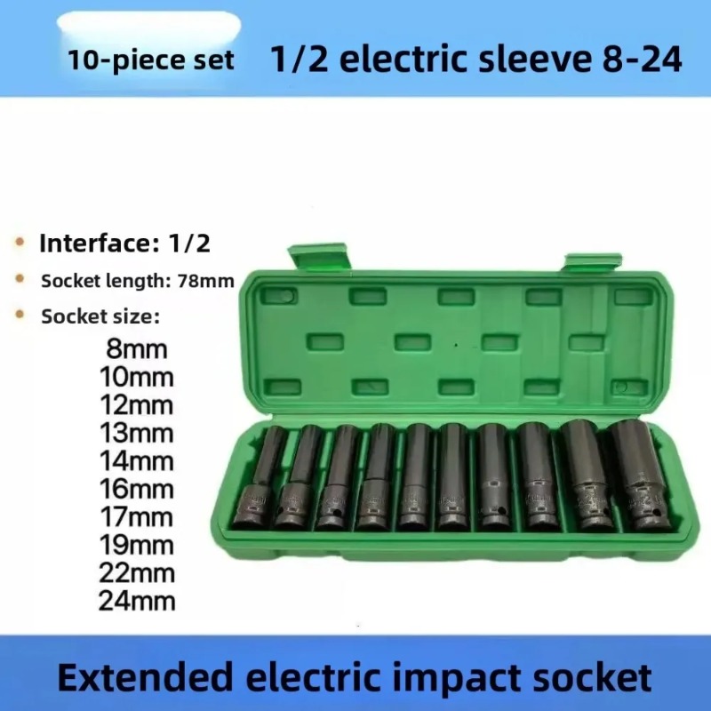 Conjunto de 10 Peças de Soquet - Power Tools Pneumatic avaliação e preço
