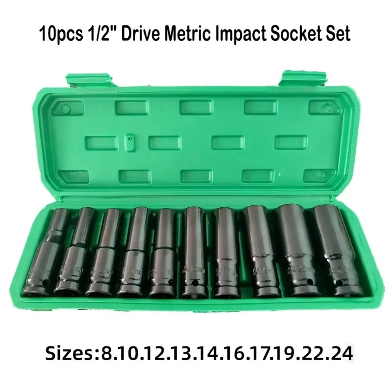 Conjunto de 10 Peças de Soquet - Power Tools Pneumatic avaliação e preço