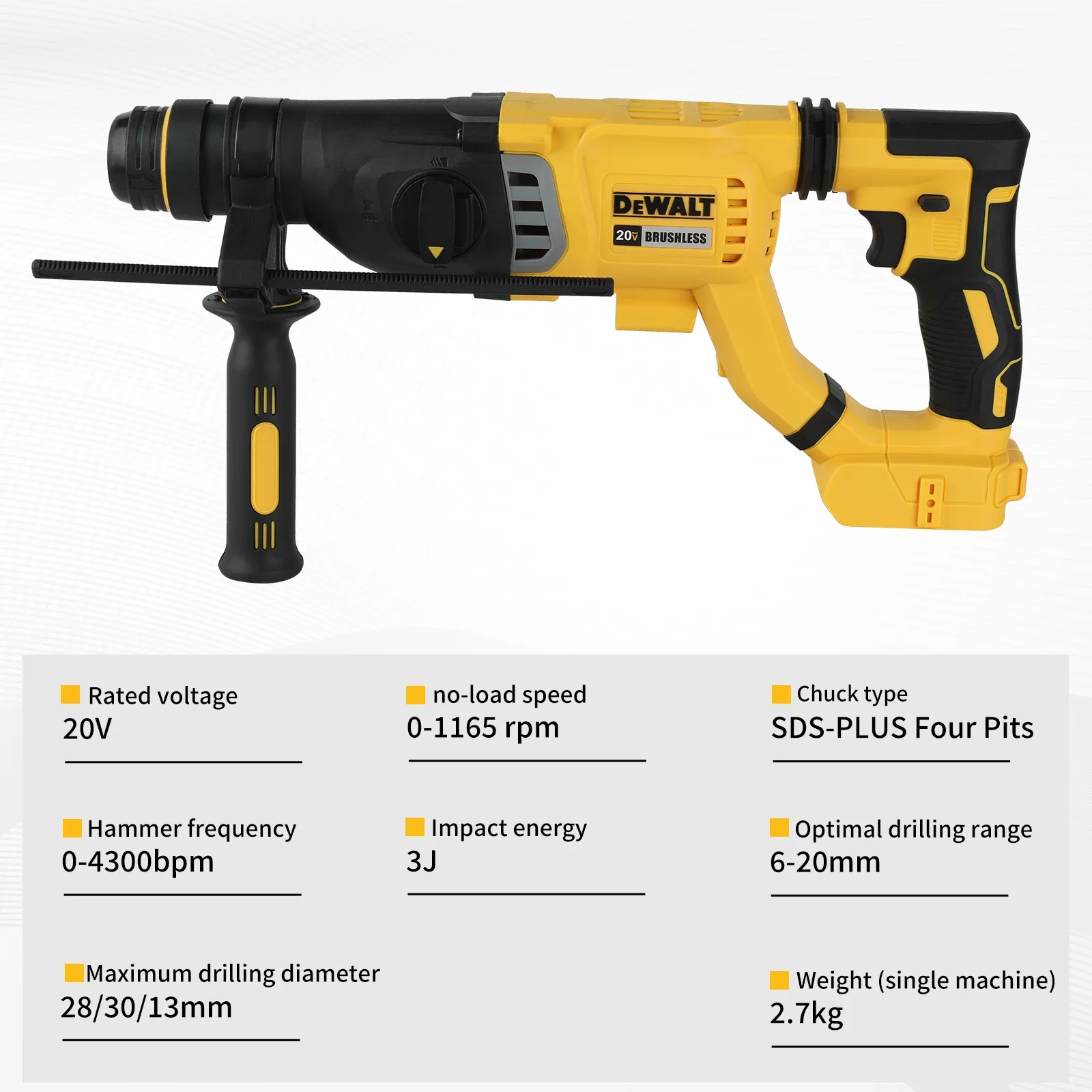 Promoção Quente: Martelo Rotat - Hammer Drill Sds avaliação e preço