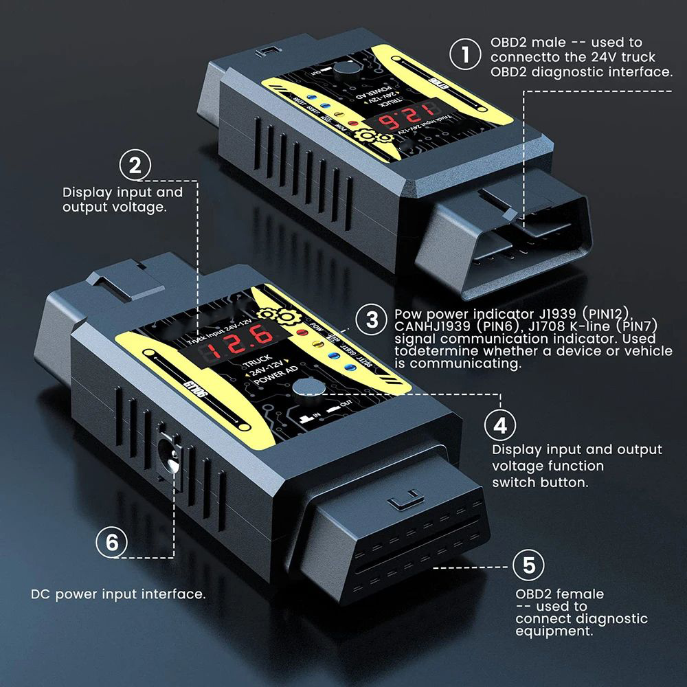 Godiag gt106 plus adaptador de - Power Quality Tools avaliação e preço
